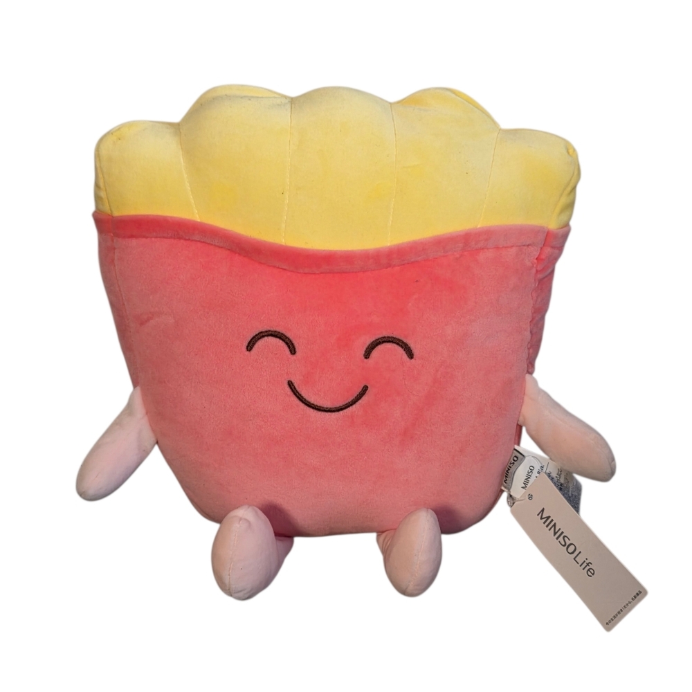 Miniso Food Series French Fries Plush Toy 12" NEW